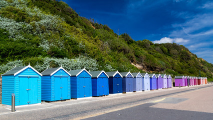 Bournemouth Beach Huts - obrazy, fototapety, plakaty