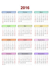 french calendar