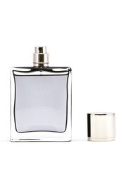 Perfume on white background