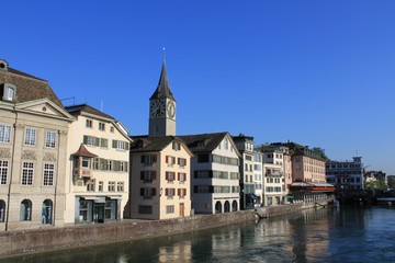 Fototapeta na wymiar Zürich Limmat