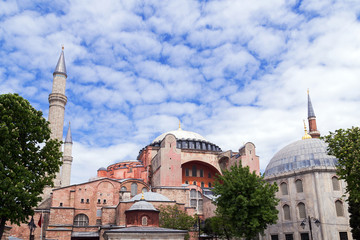 Fototapeta na wymiar Hagia Sofia church in Istanbul, Constantinople, Turkey