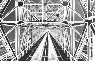 sketch bridge over the Ocean