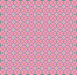 Blossoms in the shape of hearts pattern