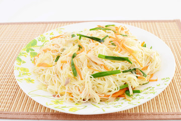 美味しそうなそうめんチャンプルー