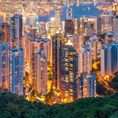 Fototapeta premium Hongkong skyline