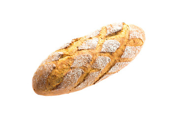 Bread isolated on white