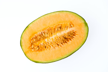 Melon isolated on white