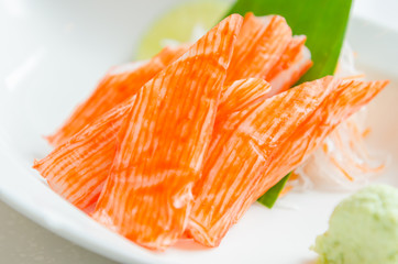 Kani sashimi