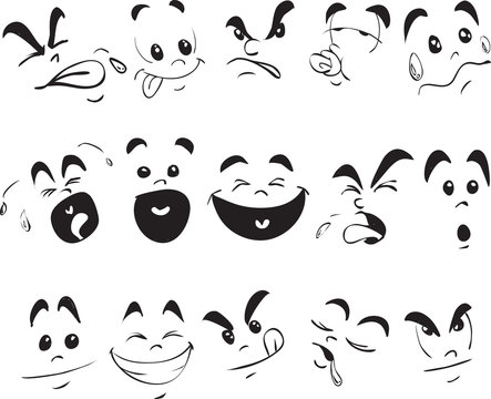 Children Face Expression Doodle