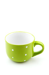 green mug isolated