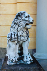stone figure of a lion