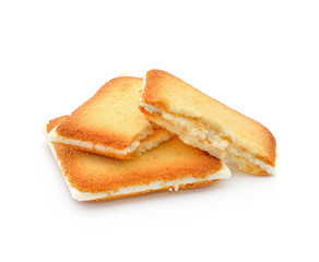 Crackers with cheese