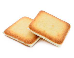Crackers with cheese