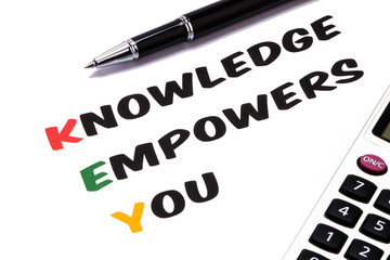knowledge empowers you concept