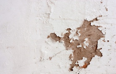 White wall with waiting