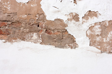 White wall with waiting