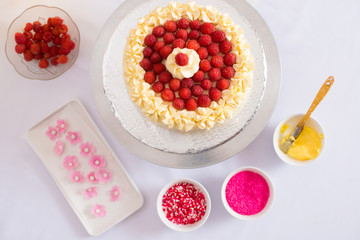 Raspberry cake