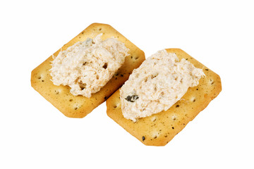 Tuna spread biscuit