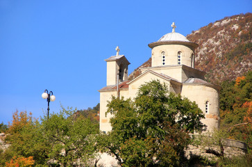 Obraz premium Lower Church of Ostrog Monastery, Montenegro