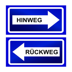 Hinweg - Rückweg