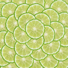 Fototapeta na wymiar Kaffir lime slice background