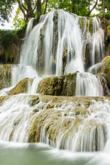 Waterfall in Slovakia close up