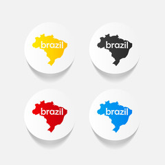realistic design element: brazil
