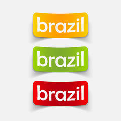 realistic design element: brazil