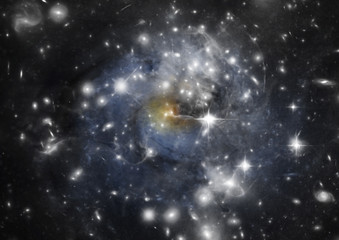Star field in space and a nebulae © marusja2