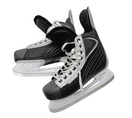 Fototapeta premium a pair of skates for hockey isolated