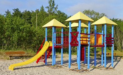 Fototapeta na wymiar Children playground.