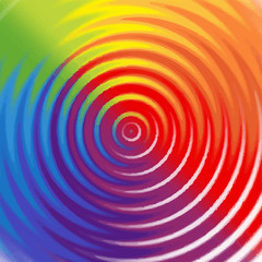 Rainbow background with circles