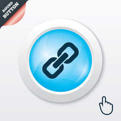 Link sign icon. Hyperlink symbol.