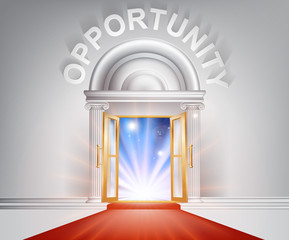 Opportunity red Carpet Door