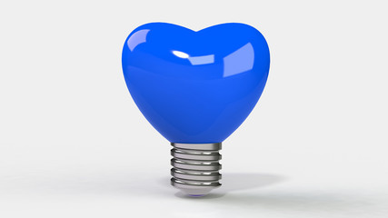 Heart bulb 3d