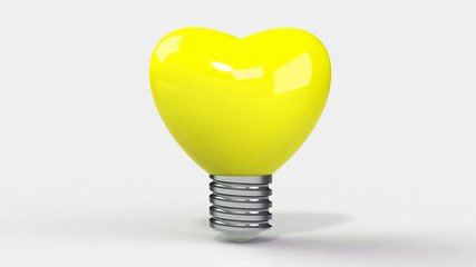 Heart bulb 3d