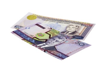 Obraz na płótnie Canvas money Turkmenistan