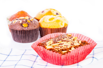 Almond chocolate muffin