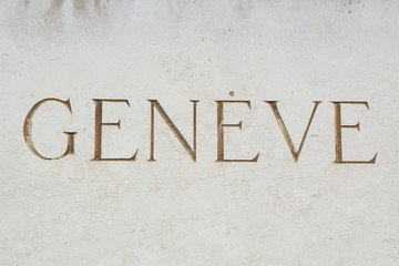 Geneva sign in French