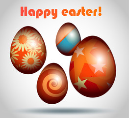Set Easter egg illustration.