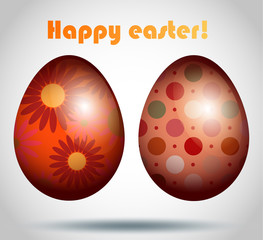 Set Easter egg illustration.