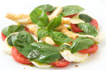 the italian restaurant menu dish capreze