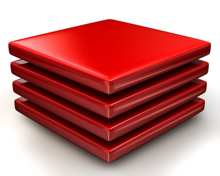 Red layers Icon