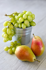 Grapes and pears