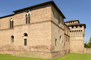 Fototapeta na wymiar Sforzesco Castle south west tower, Pandino