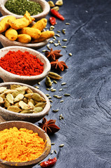 Colorful mix of spices