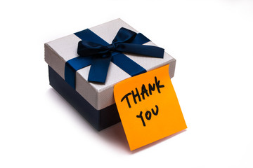 gift box and thank you note