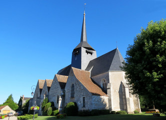 Fototapeta na wymiar Eglise rurale française