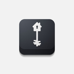 square button: key