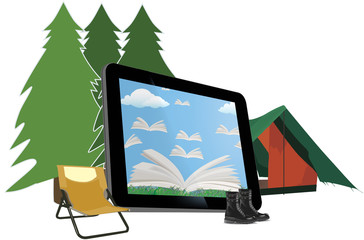 lettura in campeggio